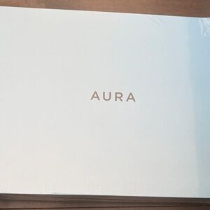 Aura White Box with Rose Gold Logo